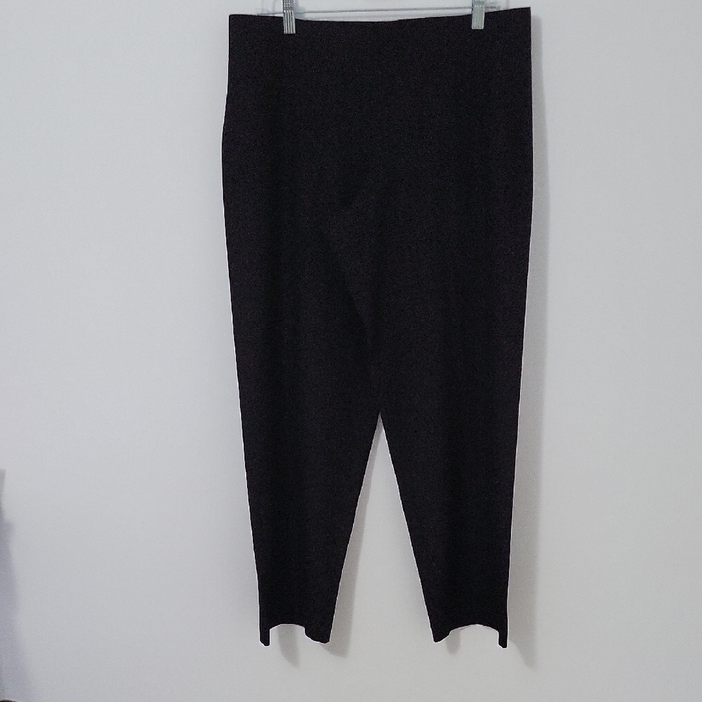 Eileen Fisher Black Pull-On Pants, Size Large